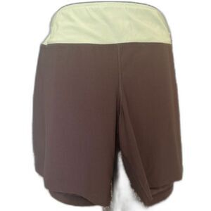 #104 - Women's Avia Gray/Teal Stretch Exercise Shorts 2XL